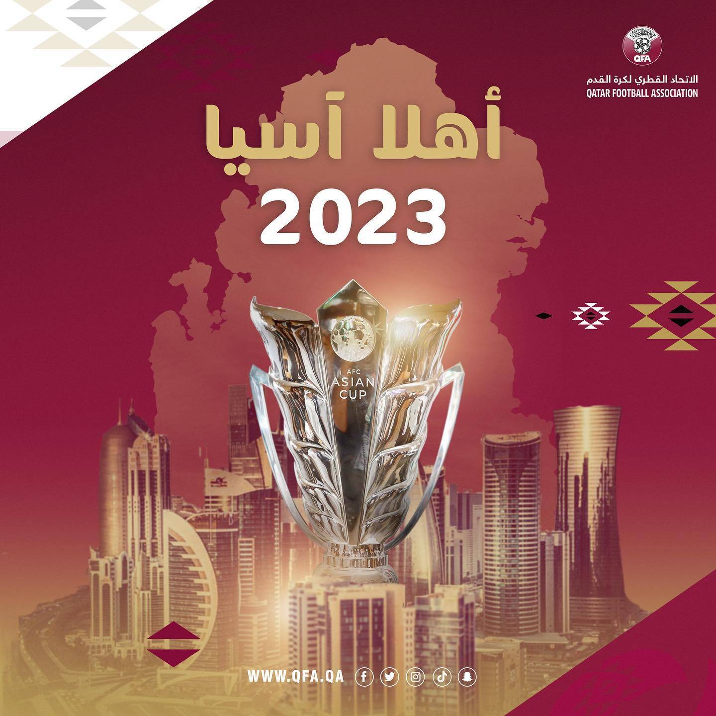 亚足联官方：卡塔尔承办2023年亚洲杯，印度、沙特入围2027年亚洲杯最终候选主办国